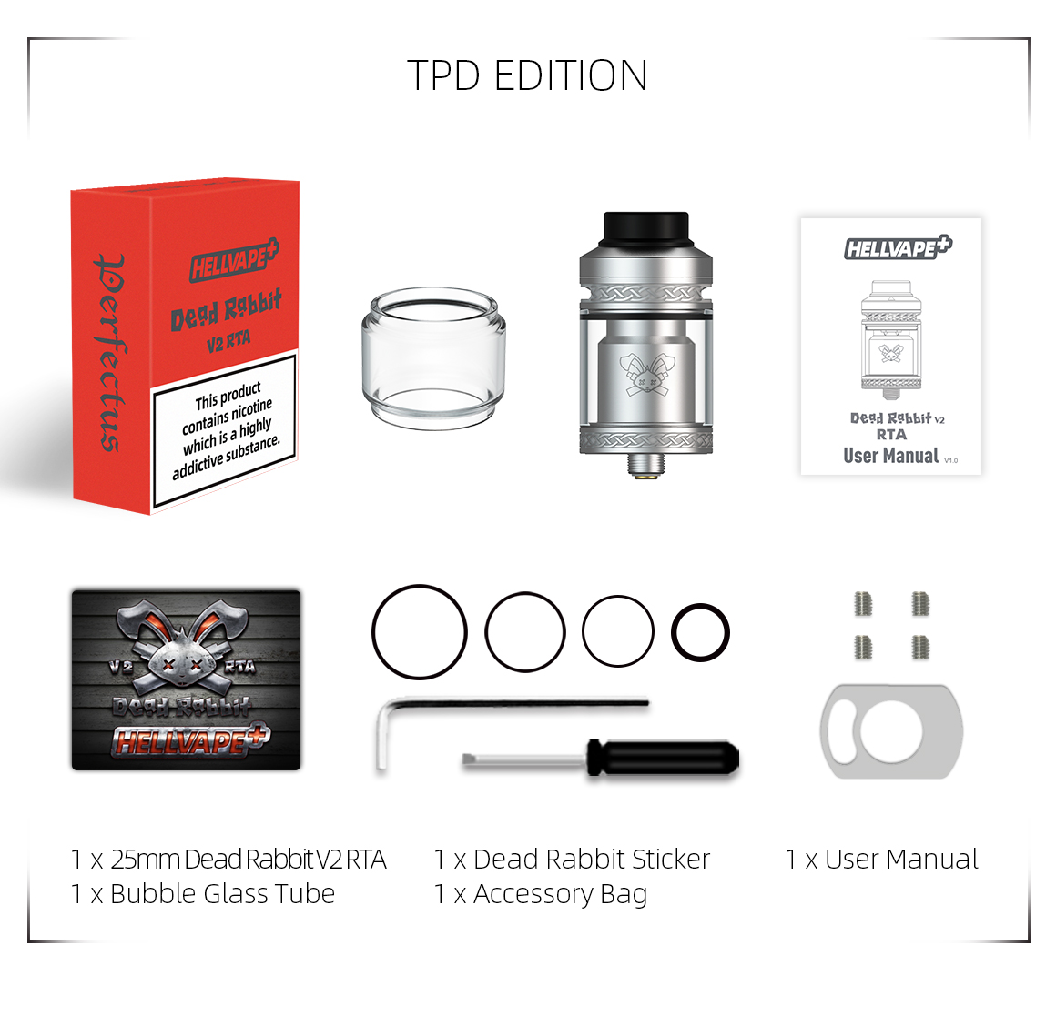 hellvape dead rabbit v2 rta - TPD package